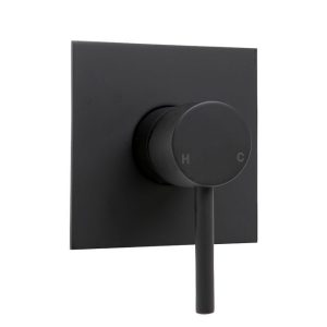 HUSTLE WALL MIXER SQUARE PLATE MATT BLACK