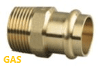 32MM X 1-1/4″ BRASS MALE COUPLING GAS