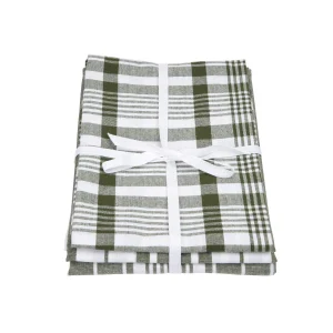Dexam Love Colour Olive Green Extra Large Tea Towels - Set of 3