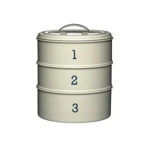 Living Nostalgia Antique Cream Three-Tier Cake Tin Set