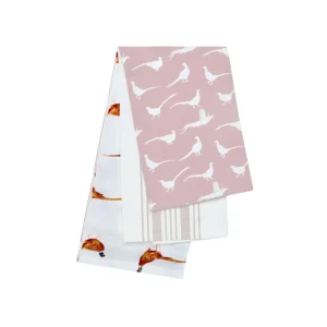 The Pantry Pleasant Pheasant Tea Towels Set - Dusk